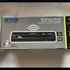 Epson WorkForce DS-40 Wireless Portable Document Scanner